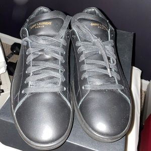 Men’s Saint Laurent black leather sneaker